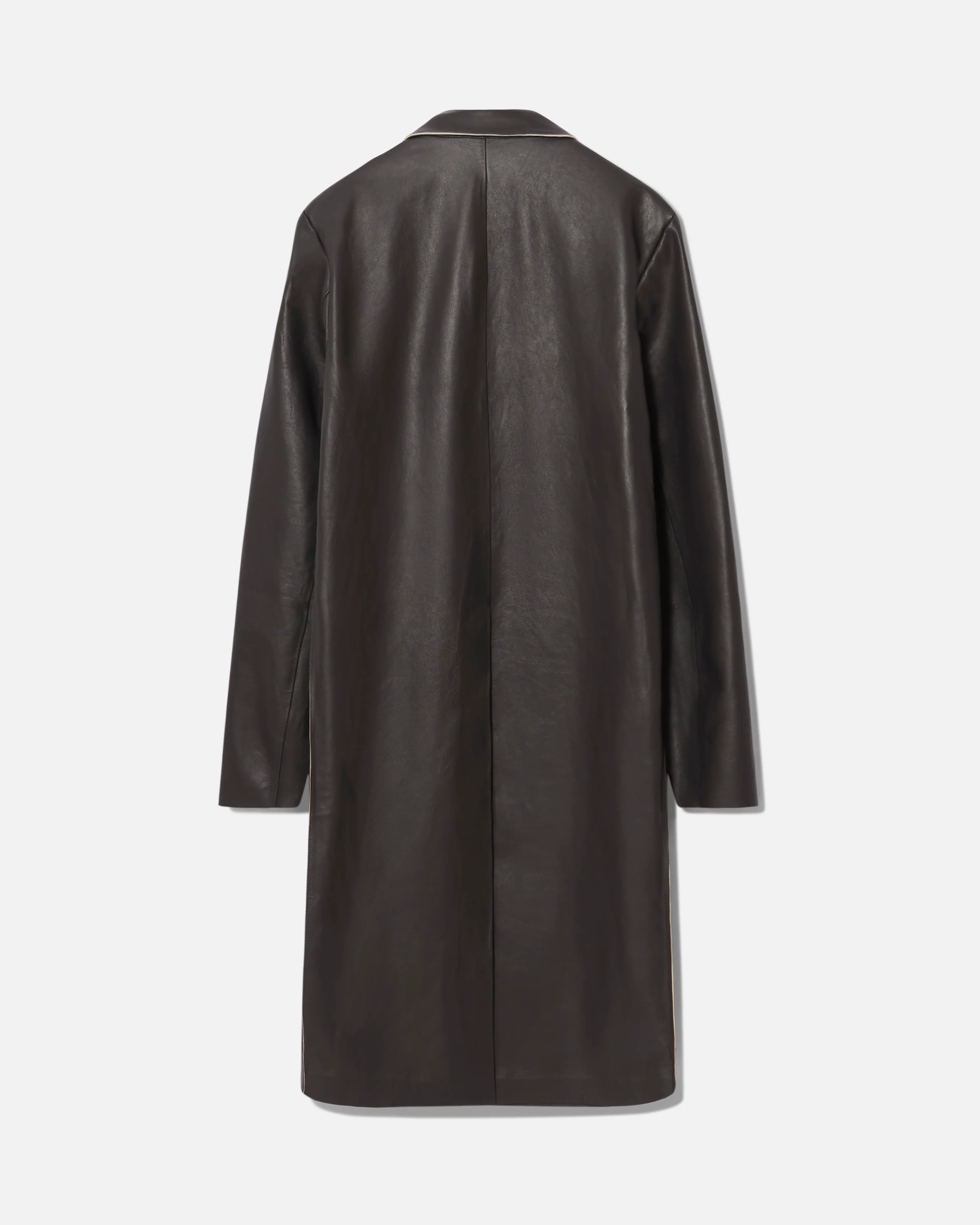 Bonded leather coat ardoise - Image 3