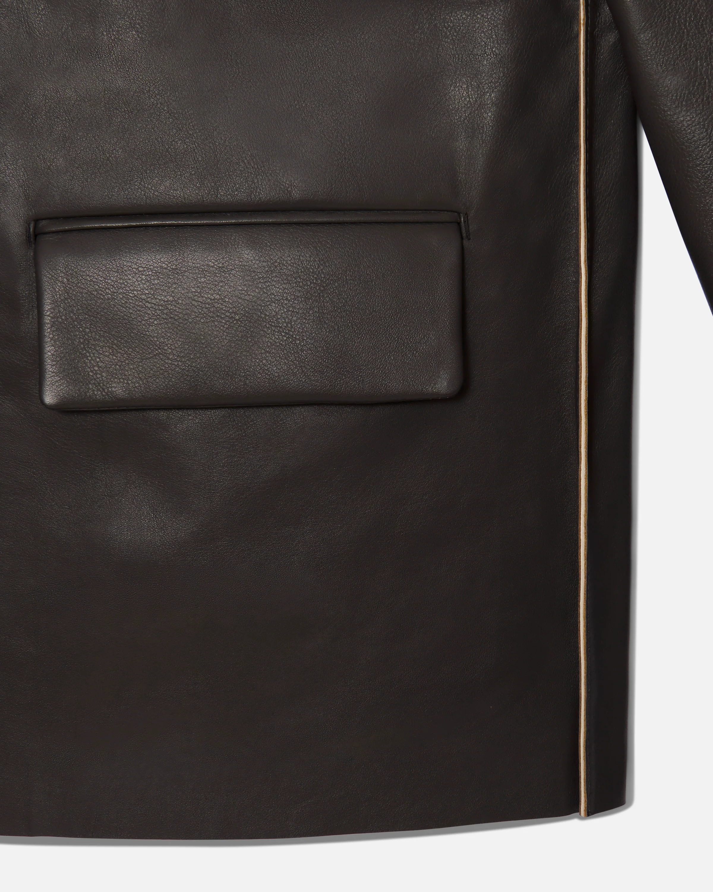 Bonded leather jacket ardoise - Image 4