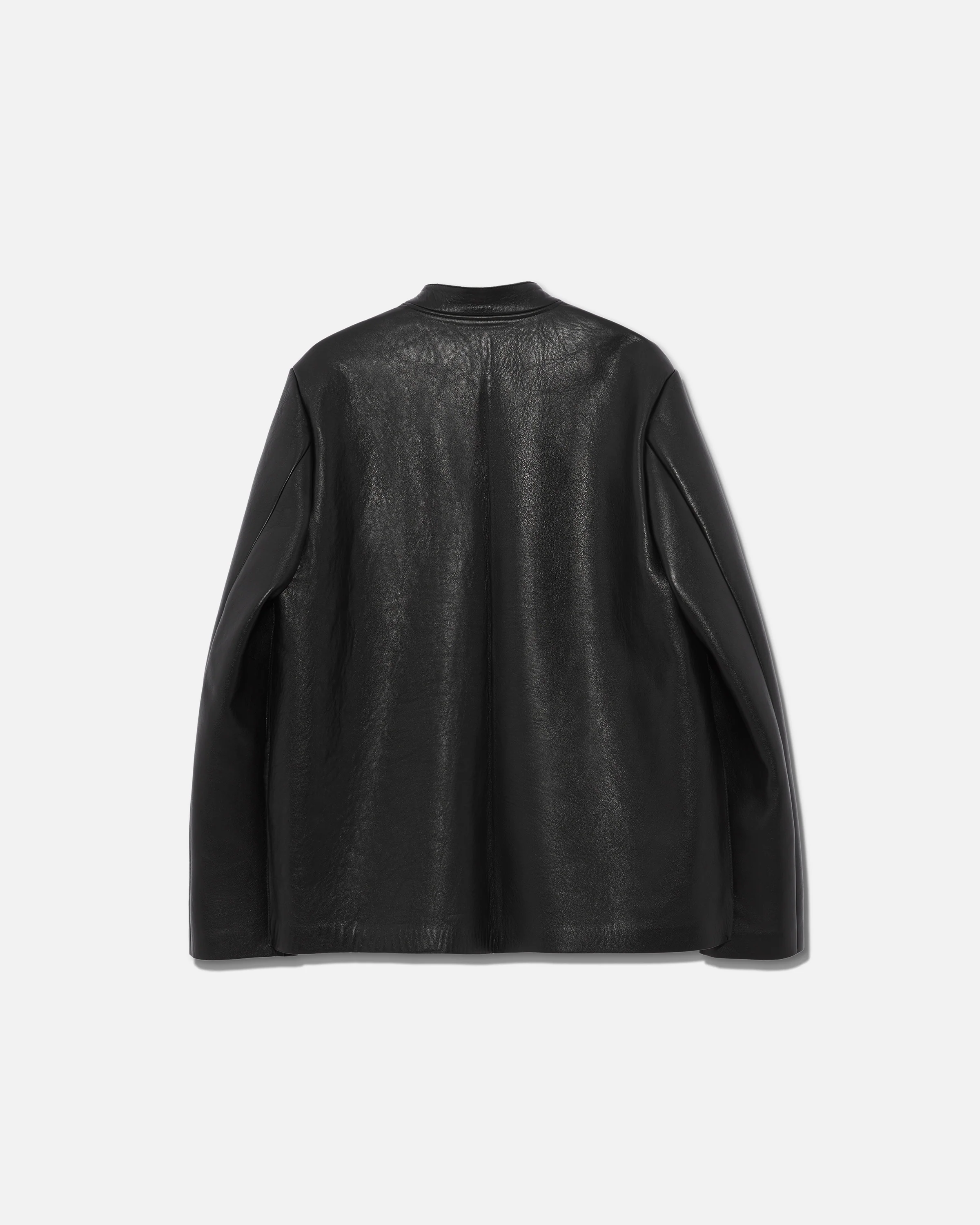 Bonded leather jacket black - Image 3