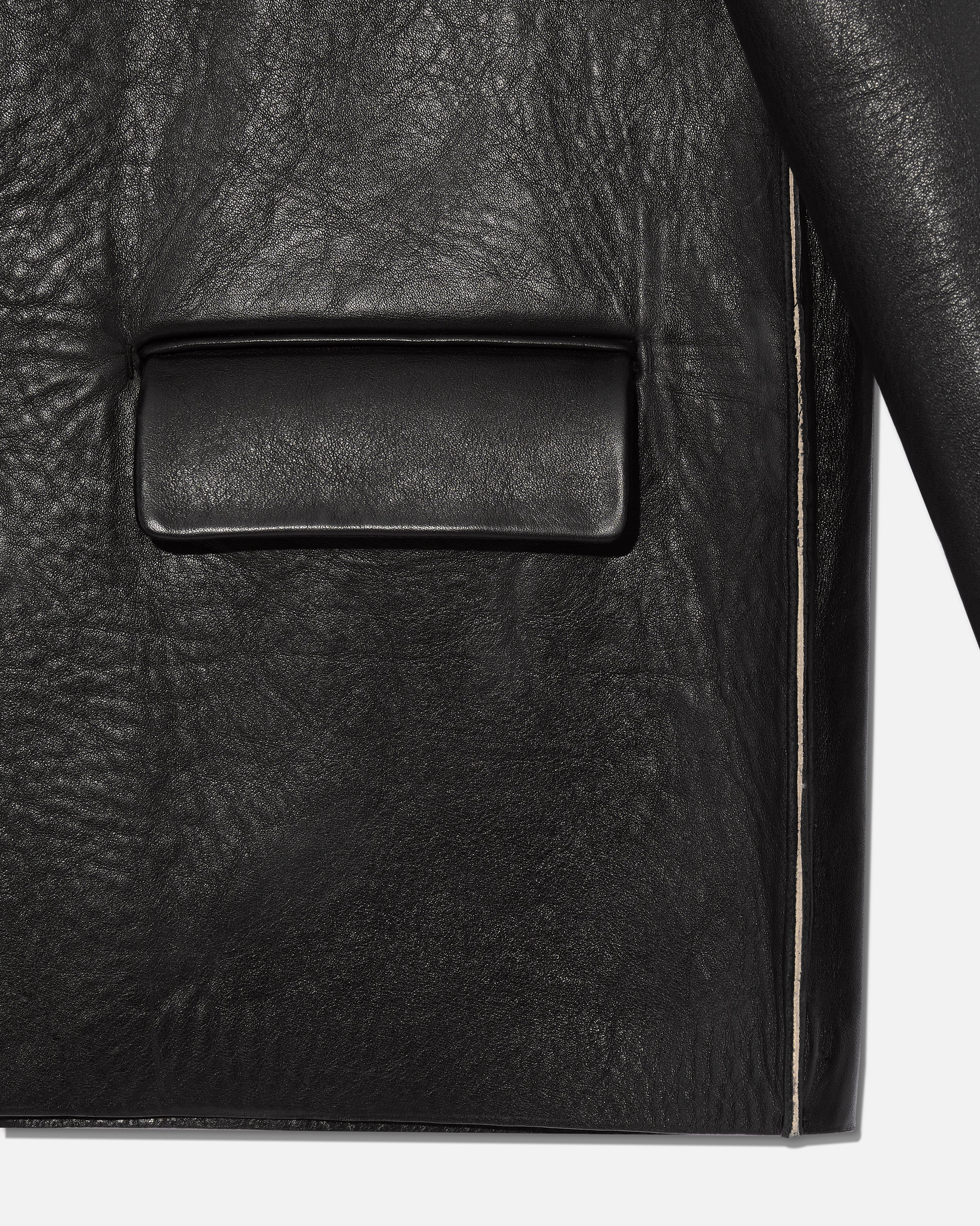 Bonded leather jacket black - Image 4