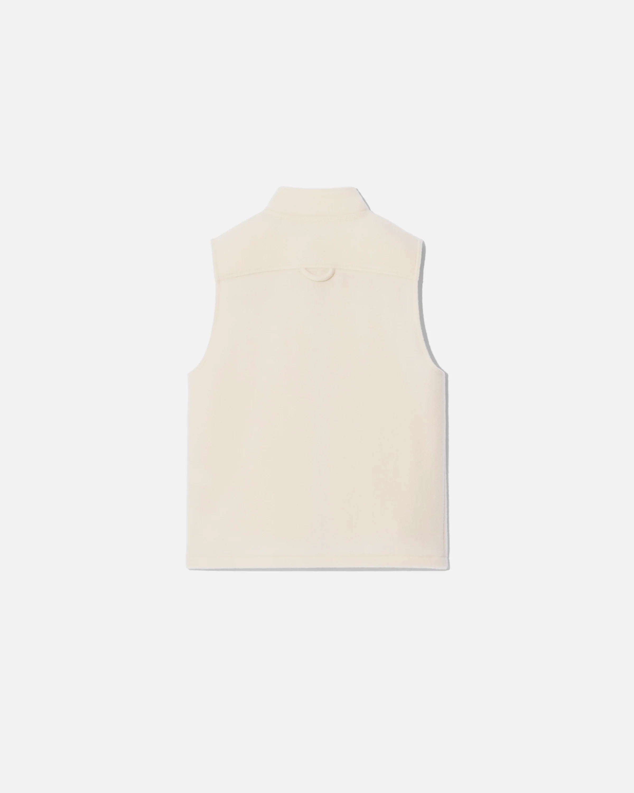 Fleece gilet full zip white - Image 2