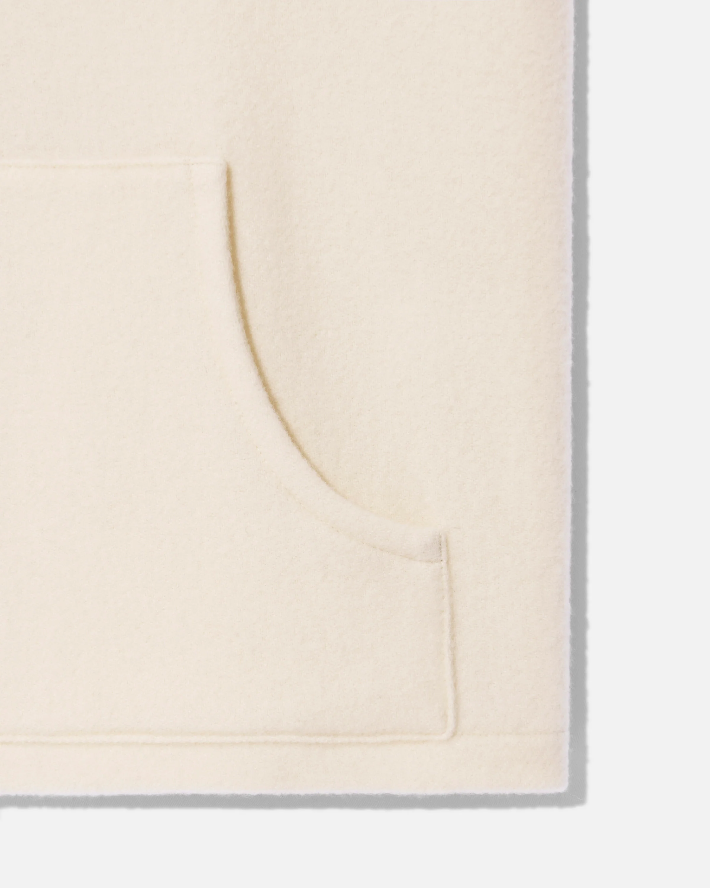 Fleece gilet full zip white - Image 3