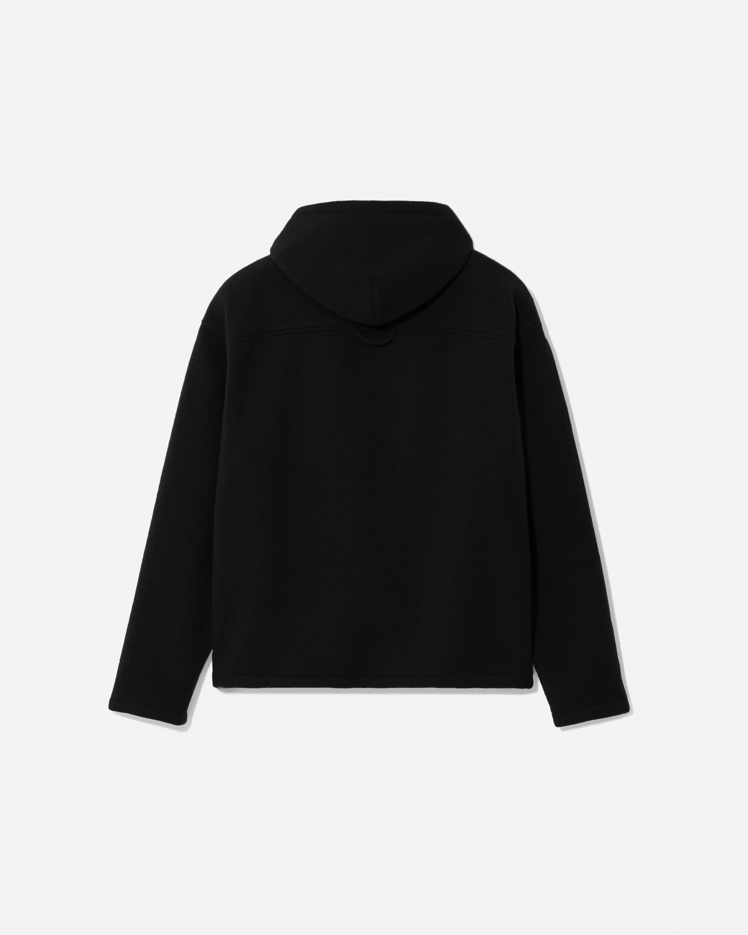 Fleece hoodie black - Image 2