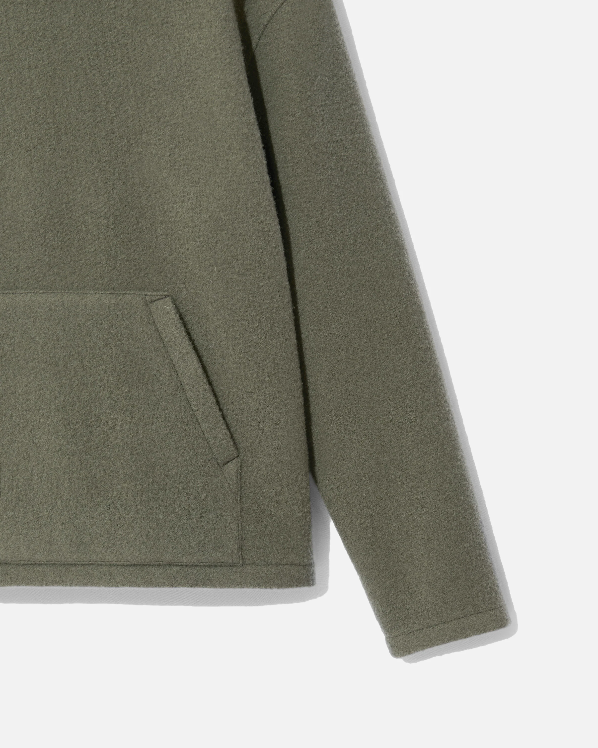 Fleece hoodie camoscio - Image 3