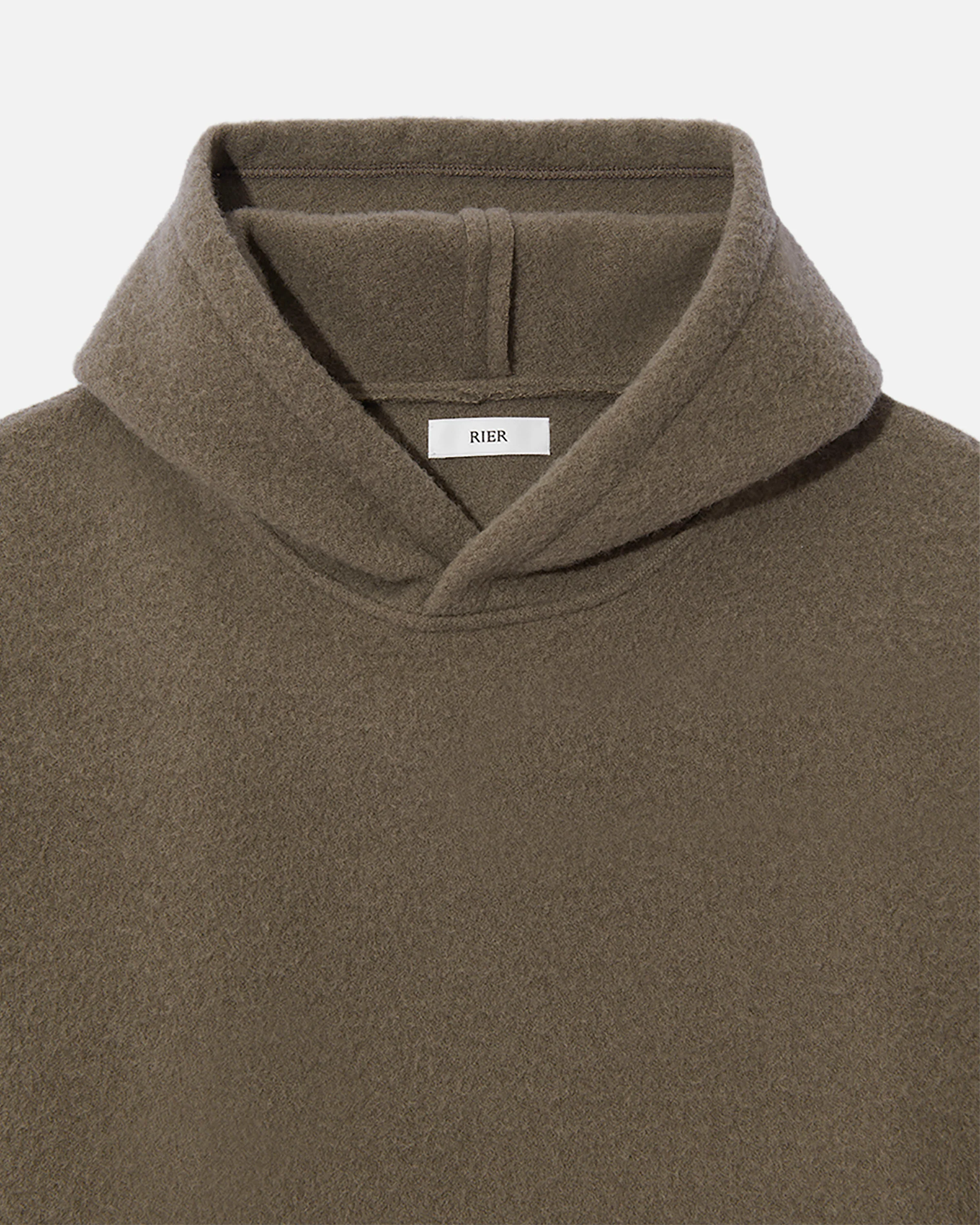 Fleece hoodie crop argile - Image 4