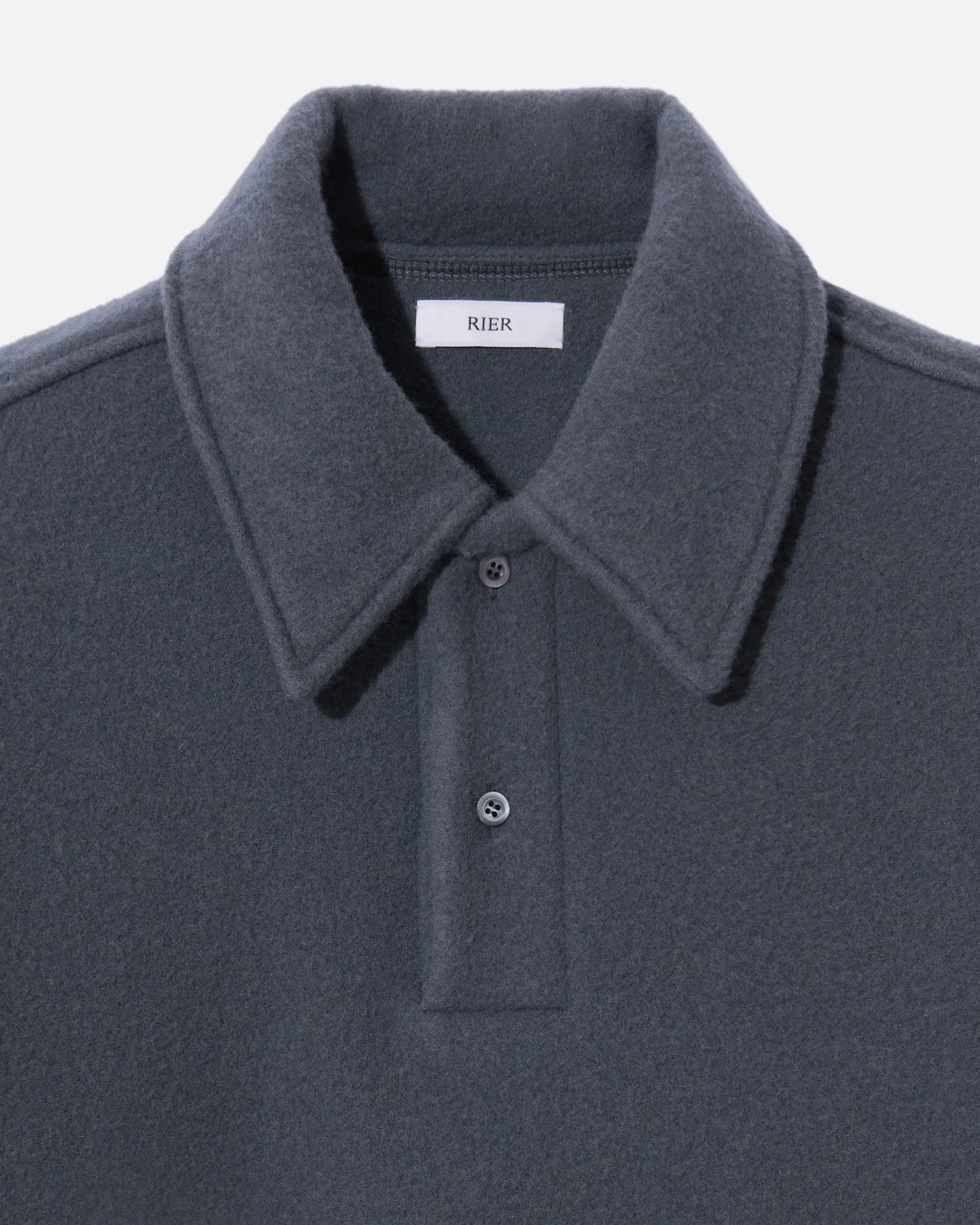 Fleece polo ardoise - Image 4