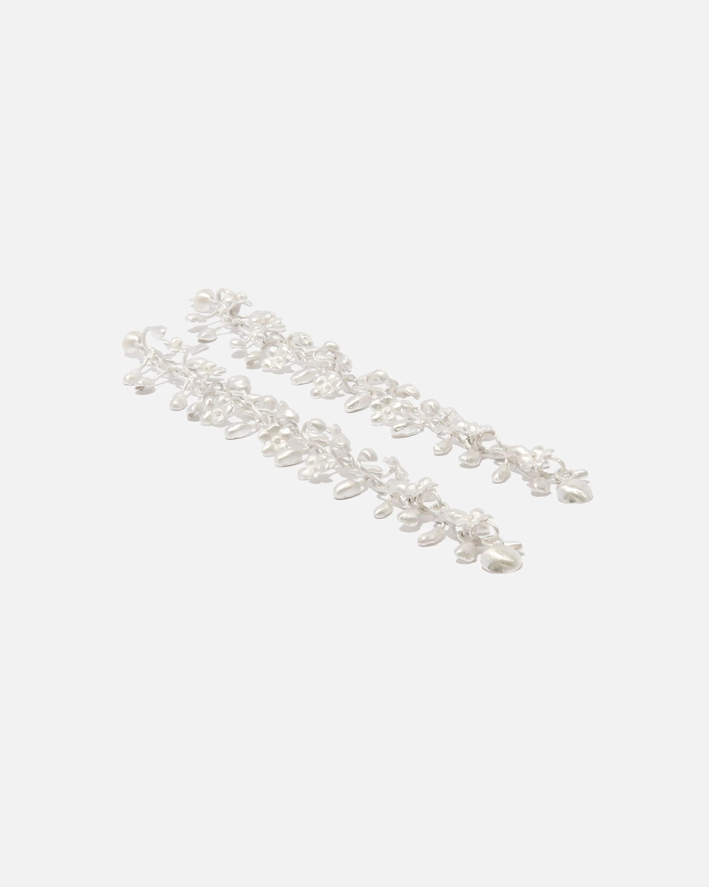 Sterling-silver earrings long flowers - Image 3