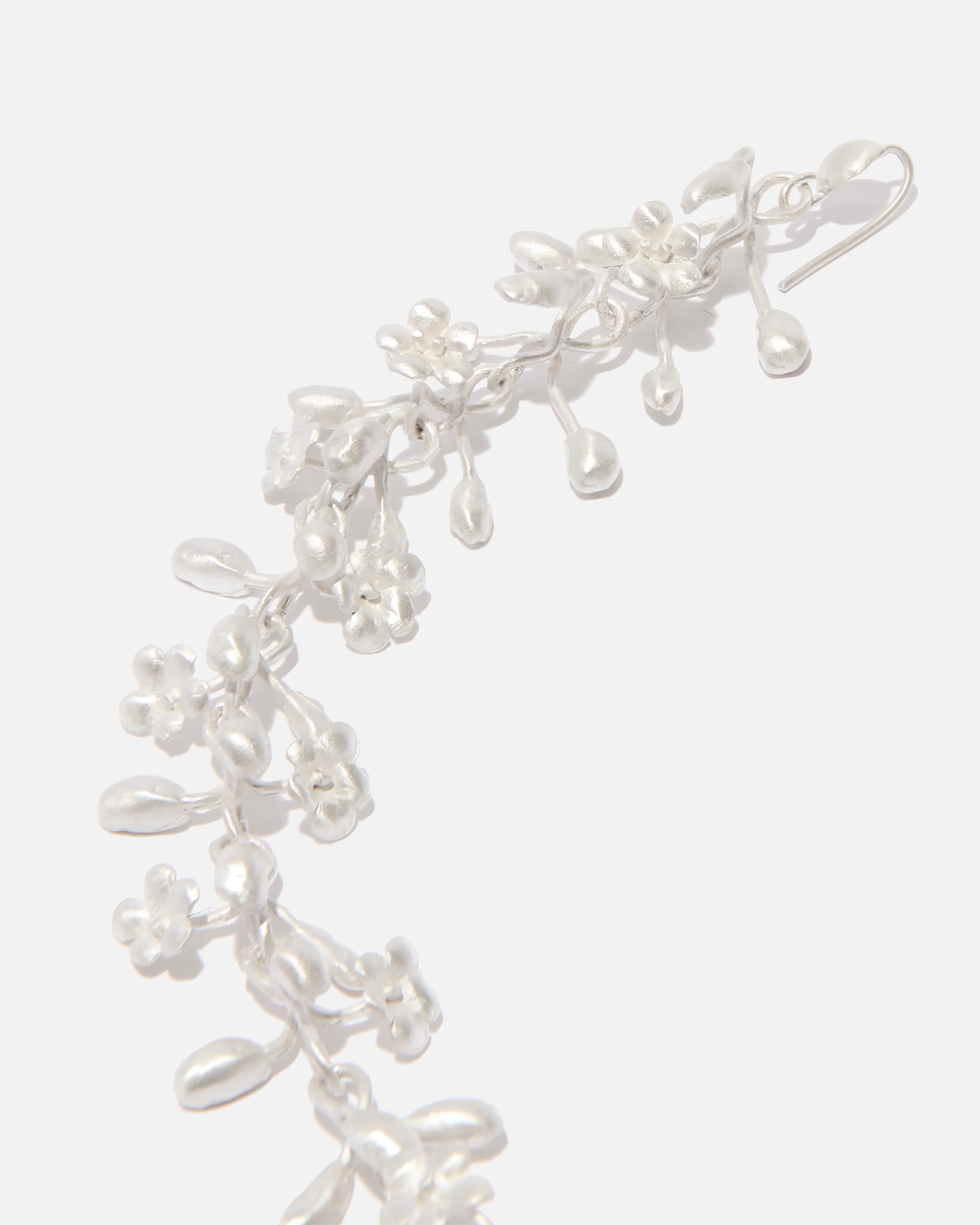 Sterling-silver earrings long flowers - Image 4