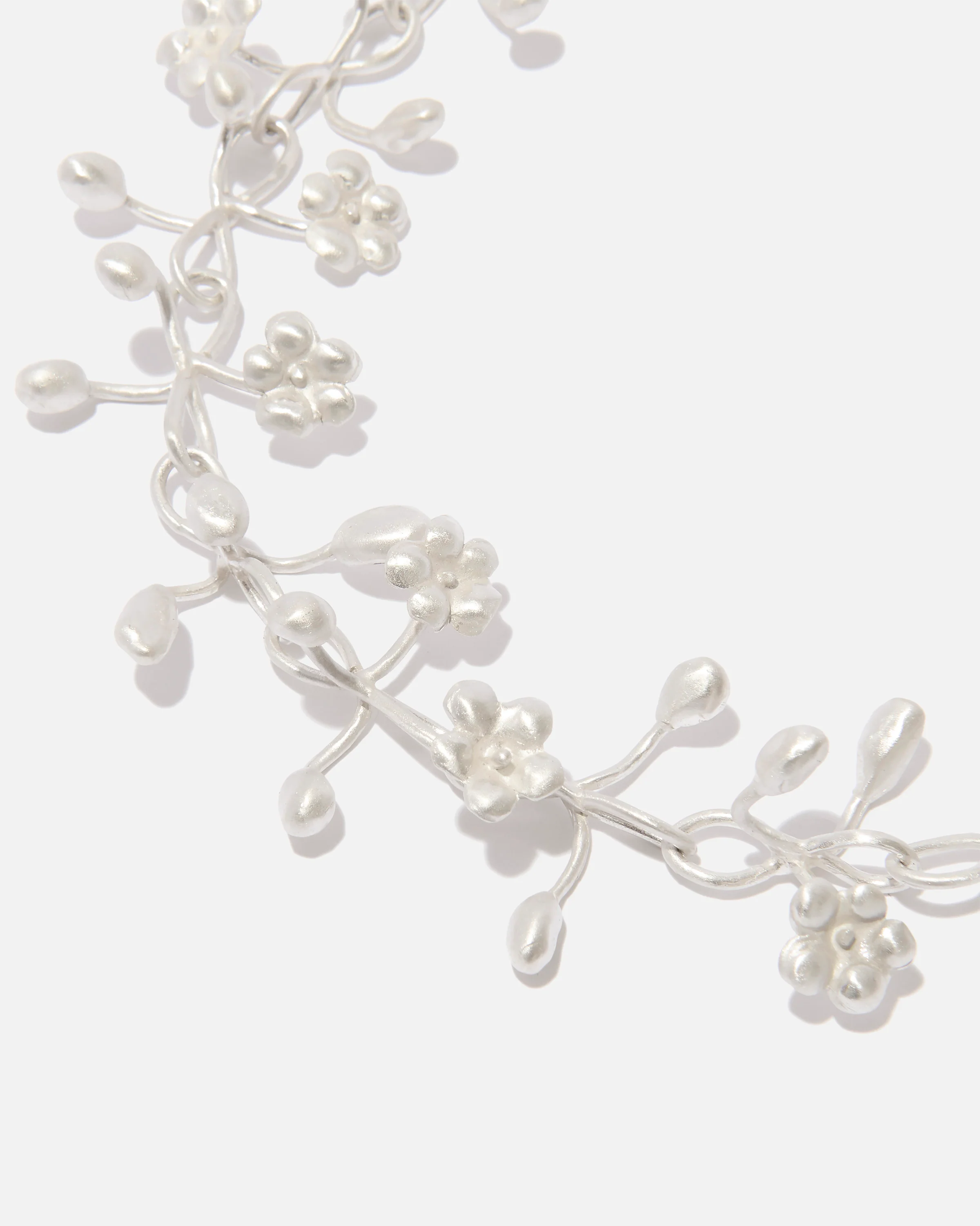 Sterling-silver necklace flowers - Image 4