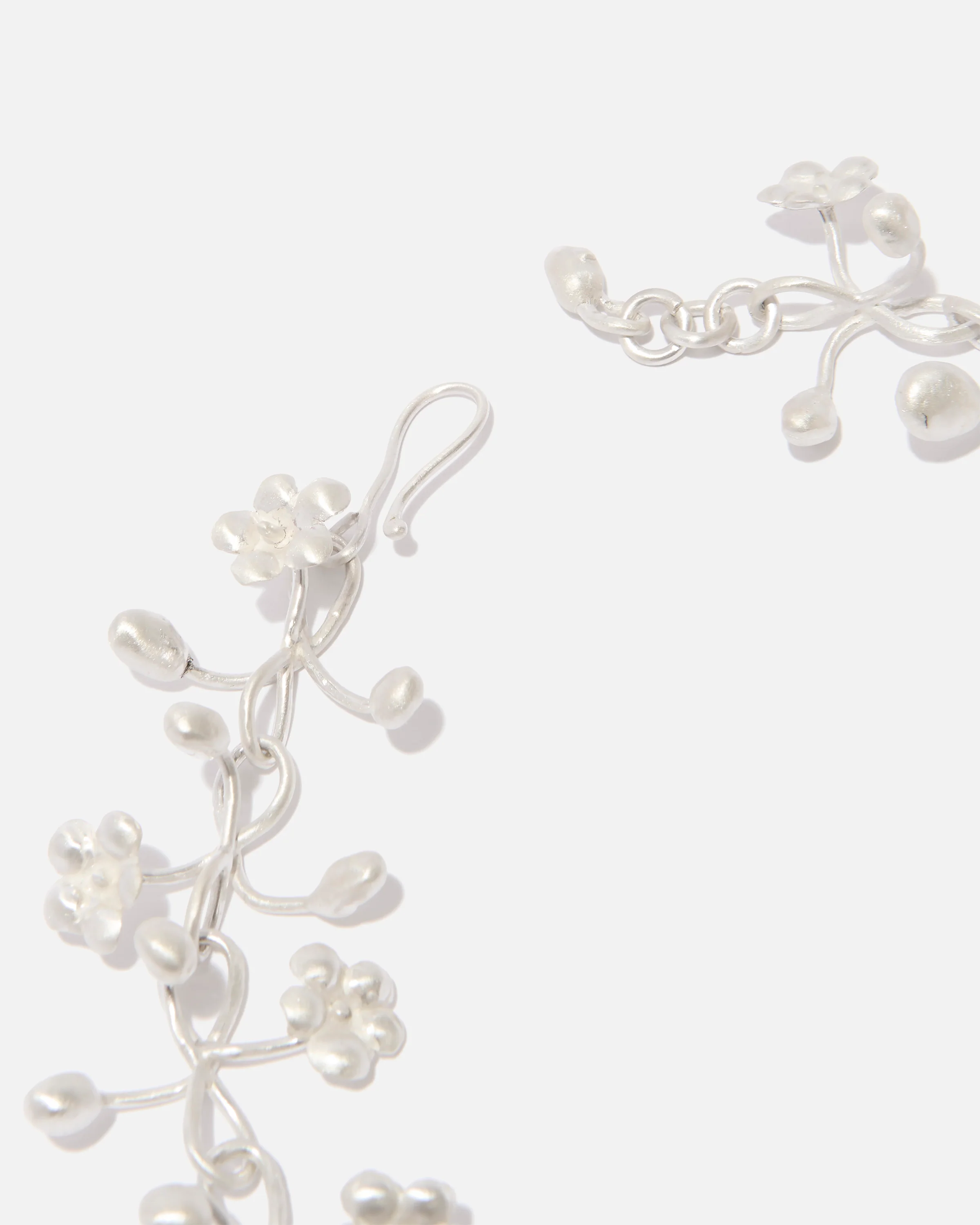 Sterling-silver necklace flowers - Image 5