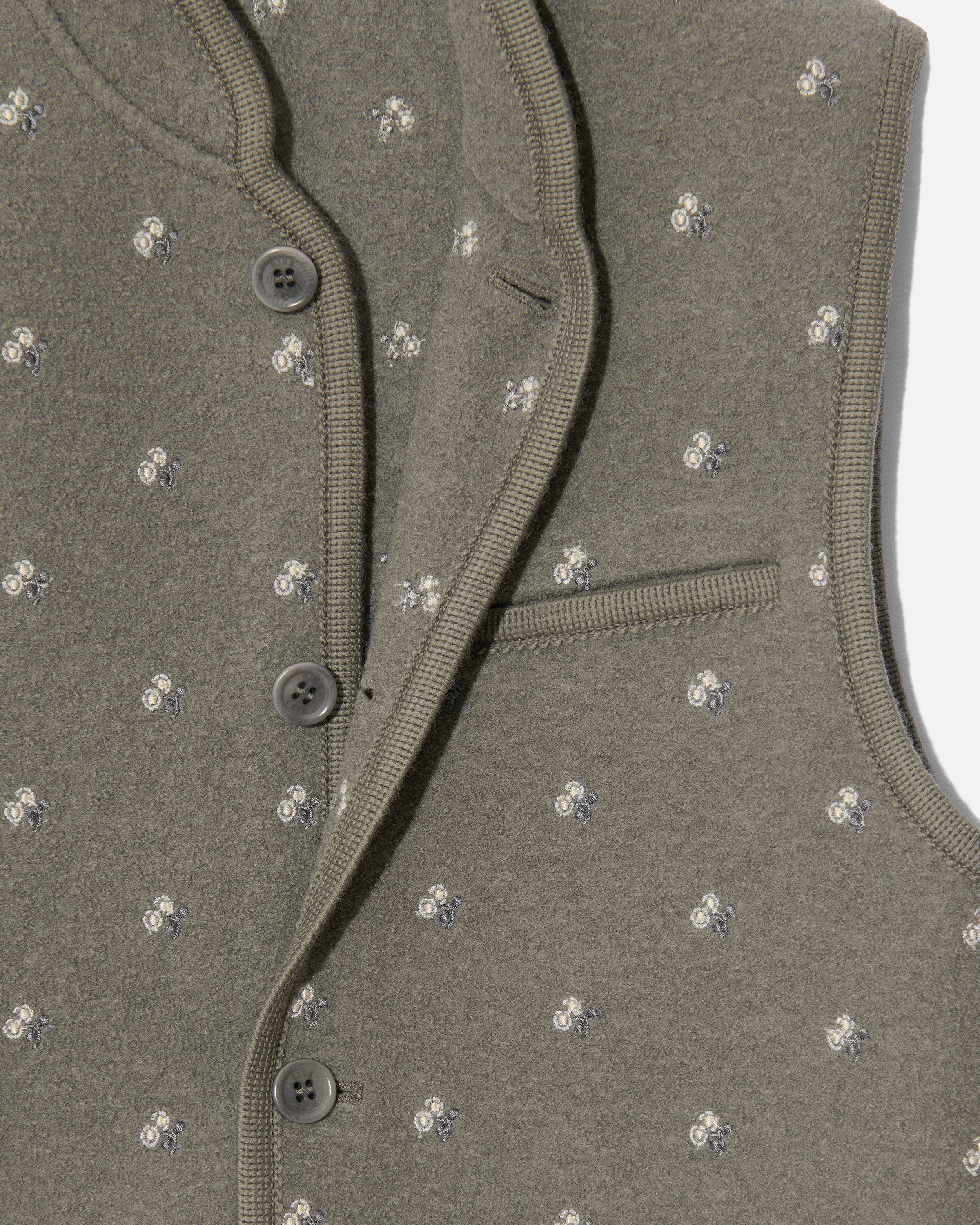 Walker gilet boxy flowers camoscio - Image 3
