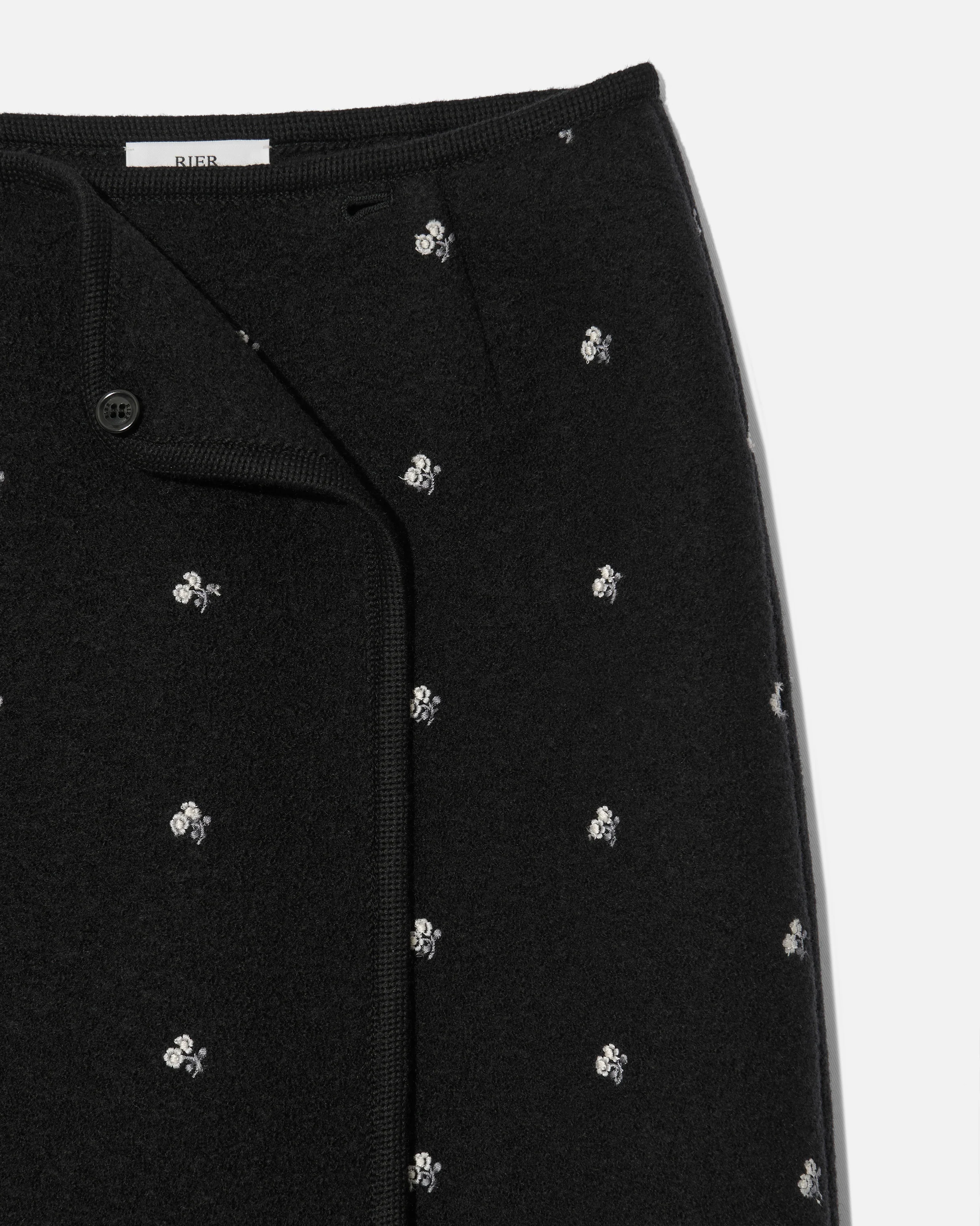 Walker wrap-skirt flowers black - Image 3