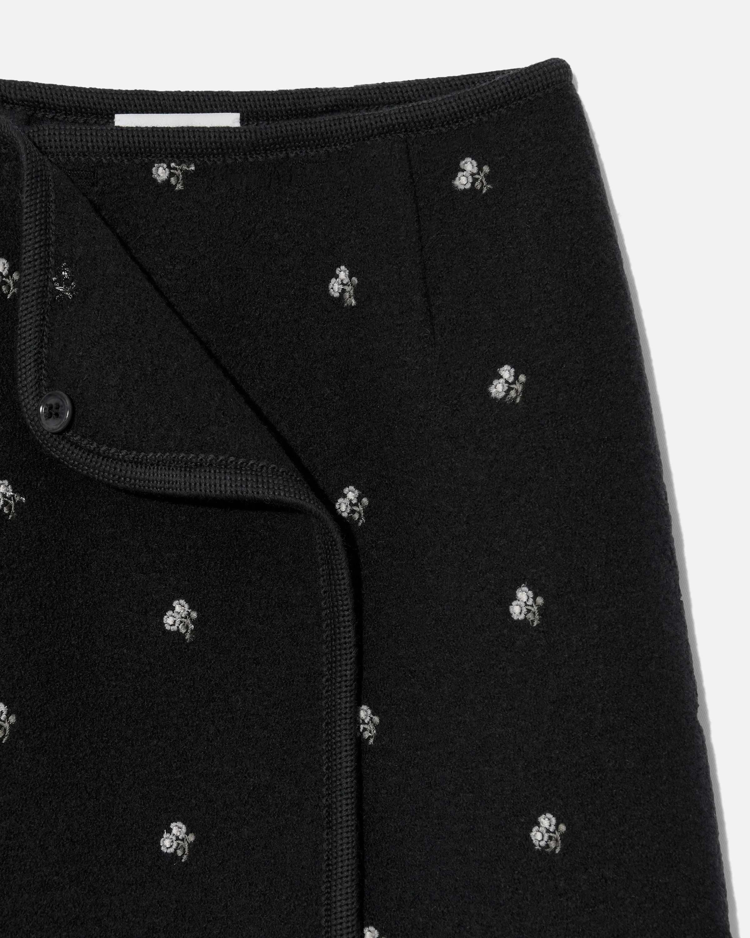 Walker wrap-skirt mini flowers black - Image 3